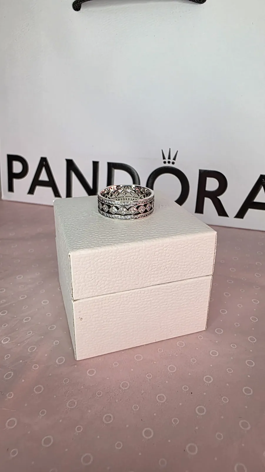 Pandora Vintage Fascination Wide Band Ring 4