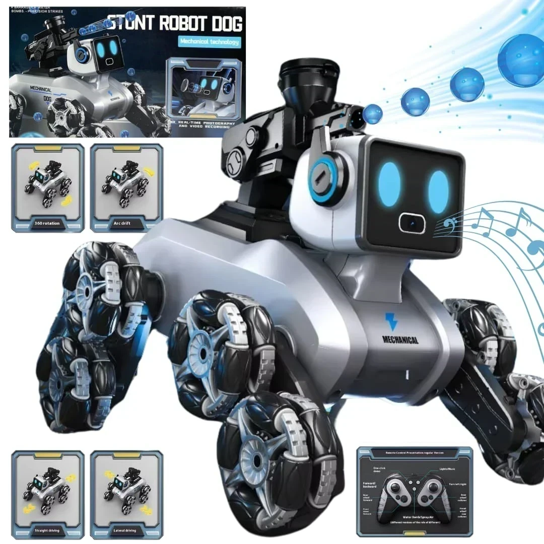*ROBOT "PERRO MECÁNICO" C/LUCES Y CONTROL REMOTO