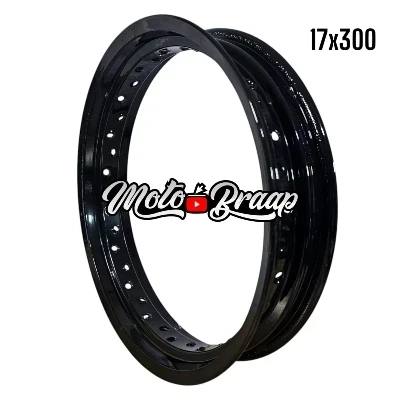 17 x 300 Rin evol aluminio color negro 9,5 cm 36 huecos