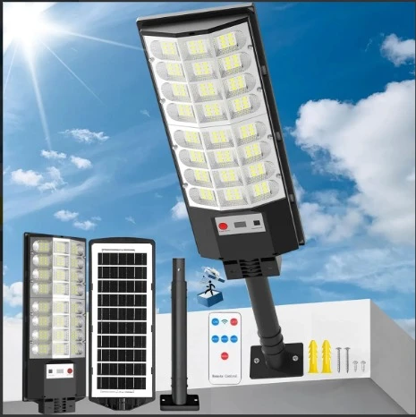 Lámpara Led Solar Exterior Suburbana Alumbrado Público 2000w  7