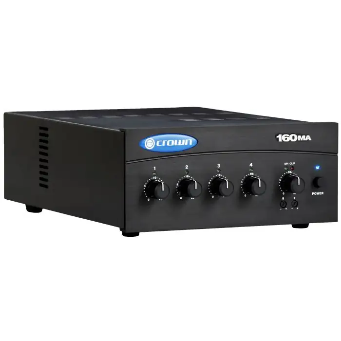 CROWN AMPLIFICADOR / MEZCLADOR DE 4 ENTRADAS, 60W 160MA