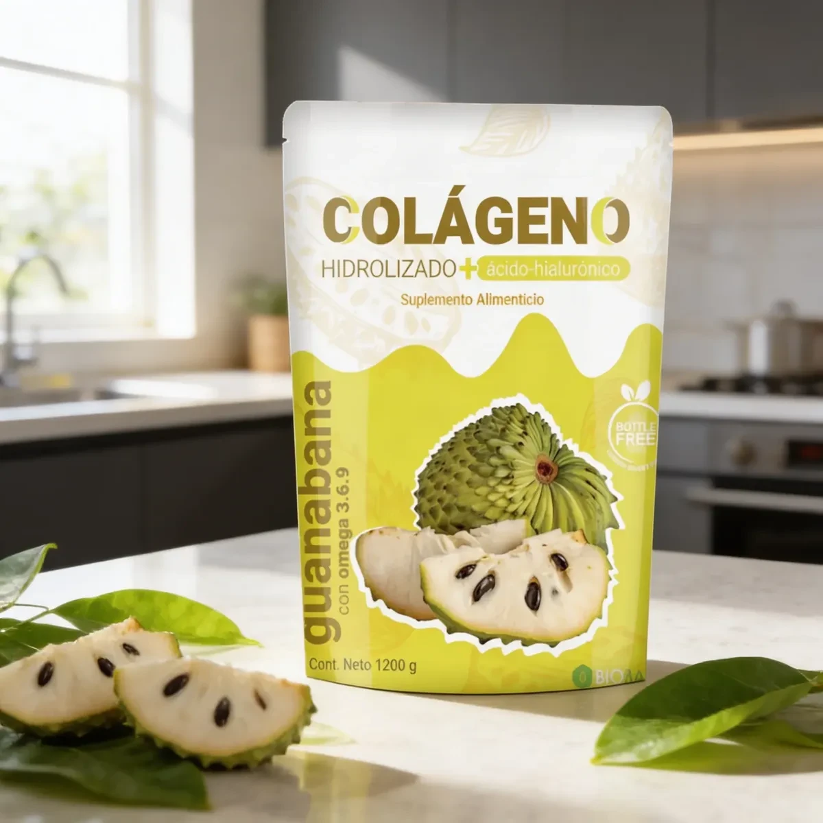 Colágeno Hidrolizado y Ácido Hialurónico Guanábana 3
