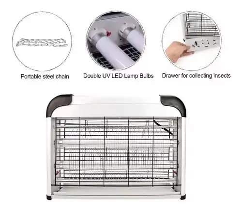 Lampara Led mata insectos eléctrico  2