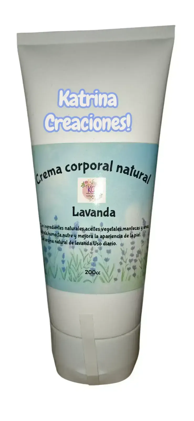 Crema corporal natural lavanda.  2