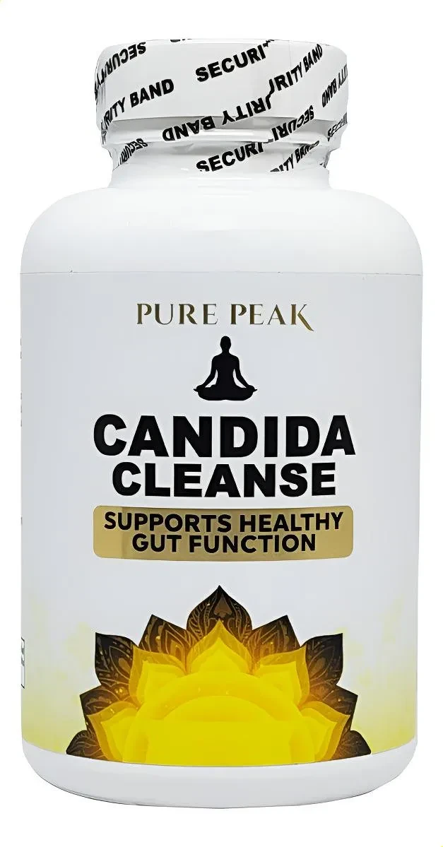 Candida Cleanse Con Orégano, Ácido Caprílico Y Enzimas Sin Sabor