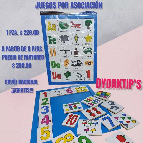 JUEGOS POR ASOCIACIÓN DE MADERA