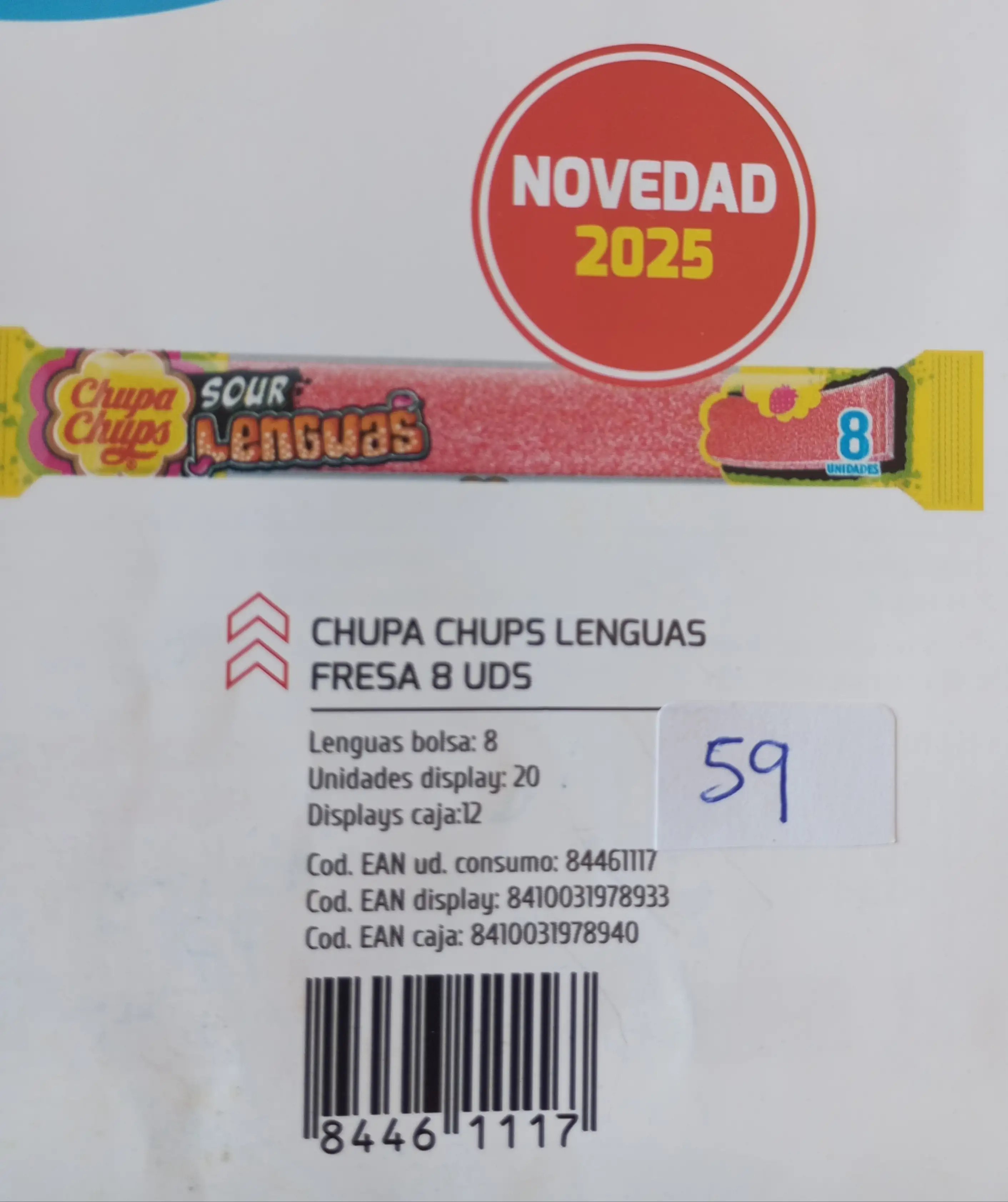 Lenguas Fresa Individual 20 bolsitas x cajita