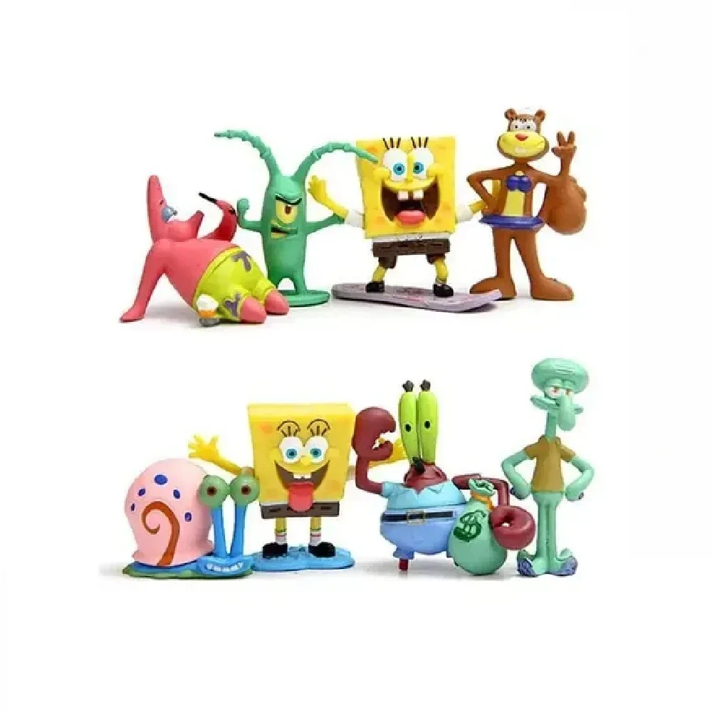 Set De Adornos En Silicona Bob Esponja Por 8 Personajes