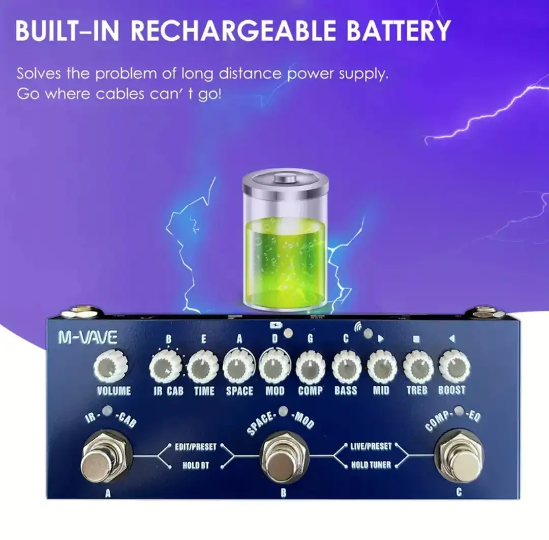 PEDAL IR  Cube baby BASS Multiefectos para BAJO ITR 3