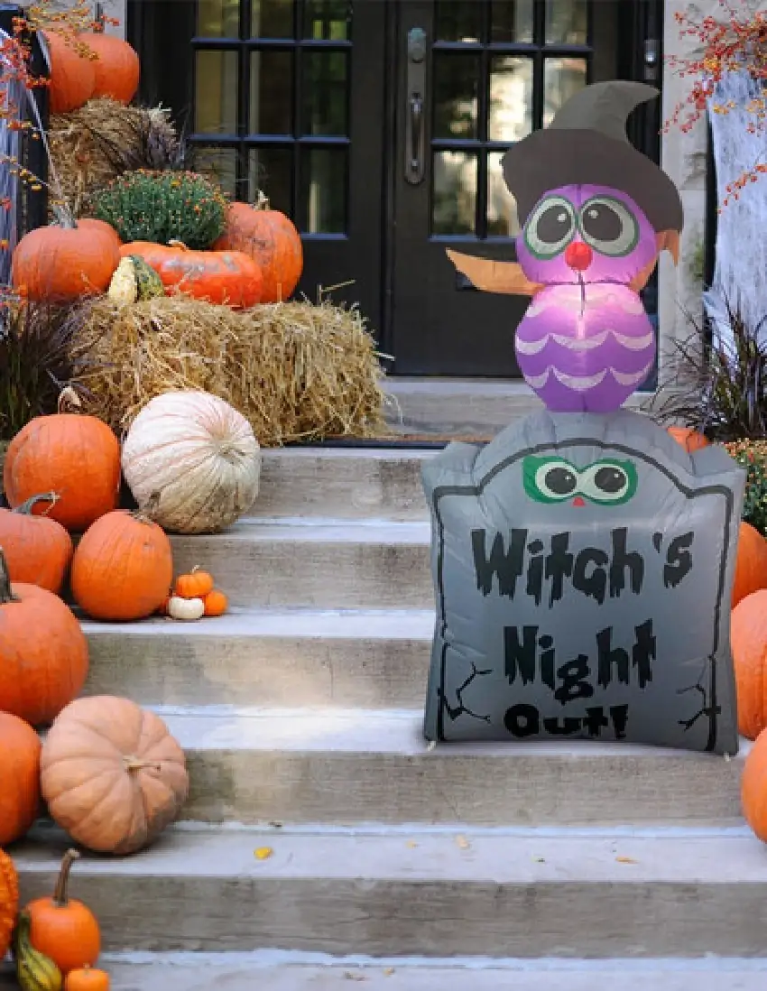 Inflable Halloween exteriores. Tumba cementerio con LED 120cm