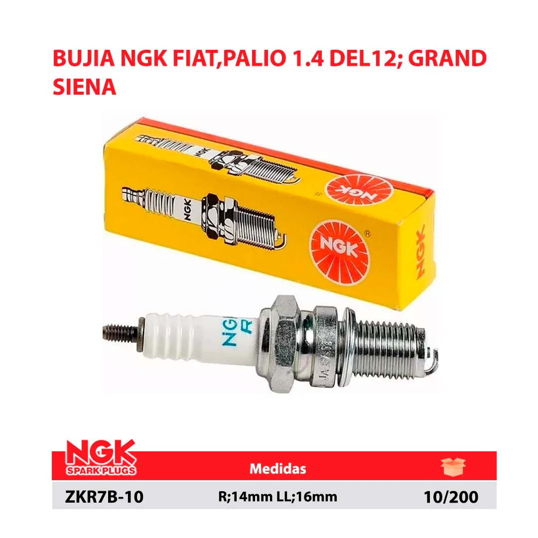 BUJIA NGK FIAT,PALIO 1.4 DEL12; GRAND SIENA 