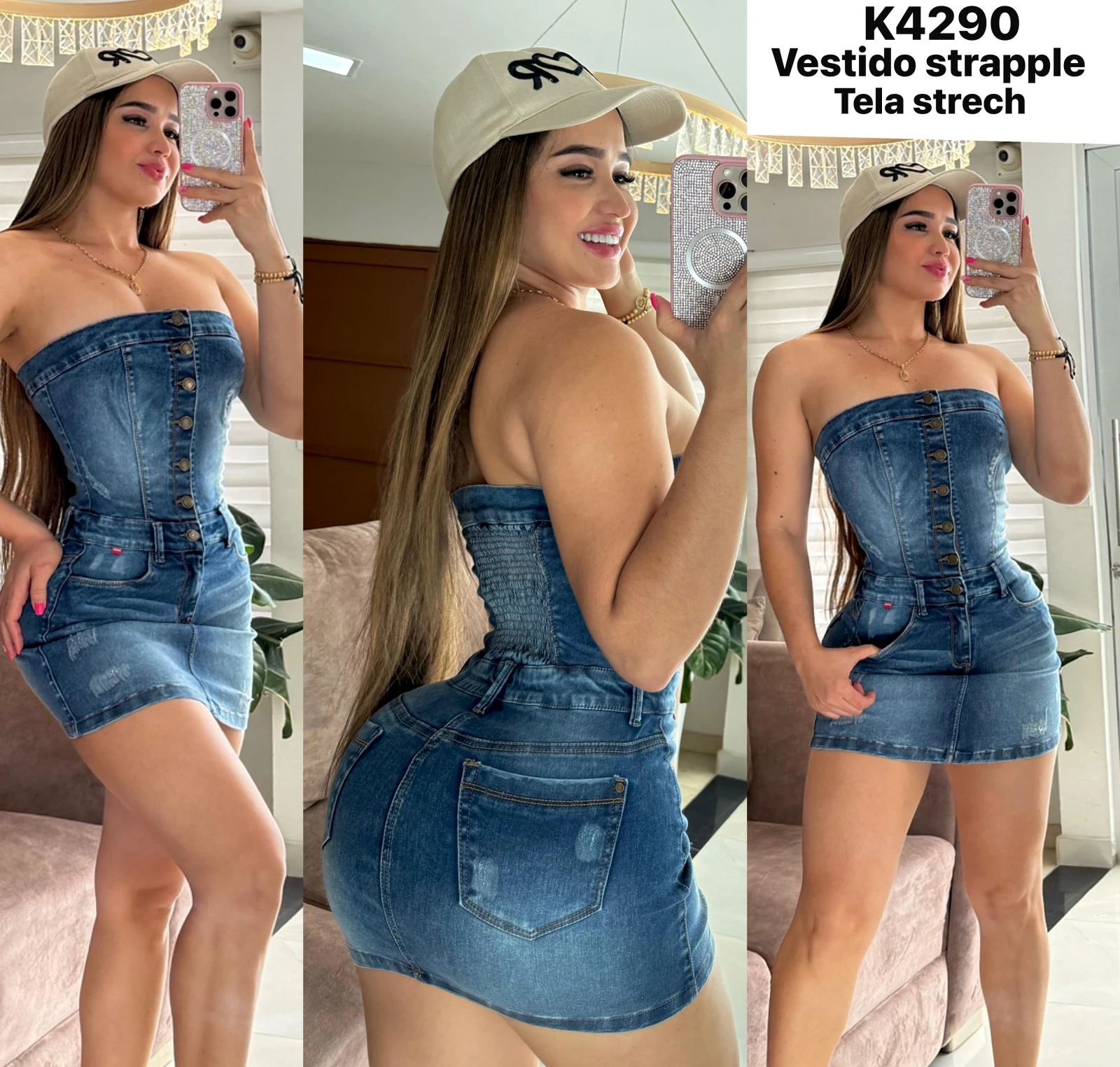 Vestido Jeans Strapple