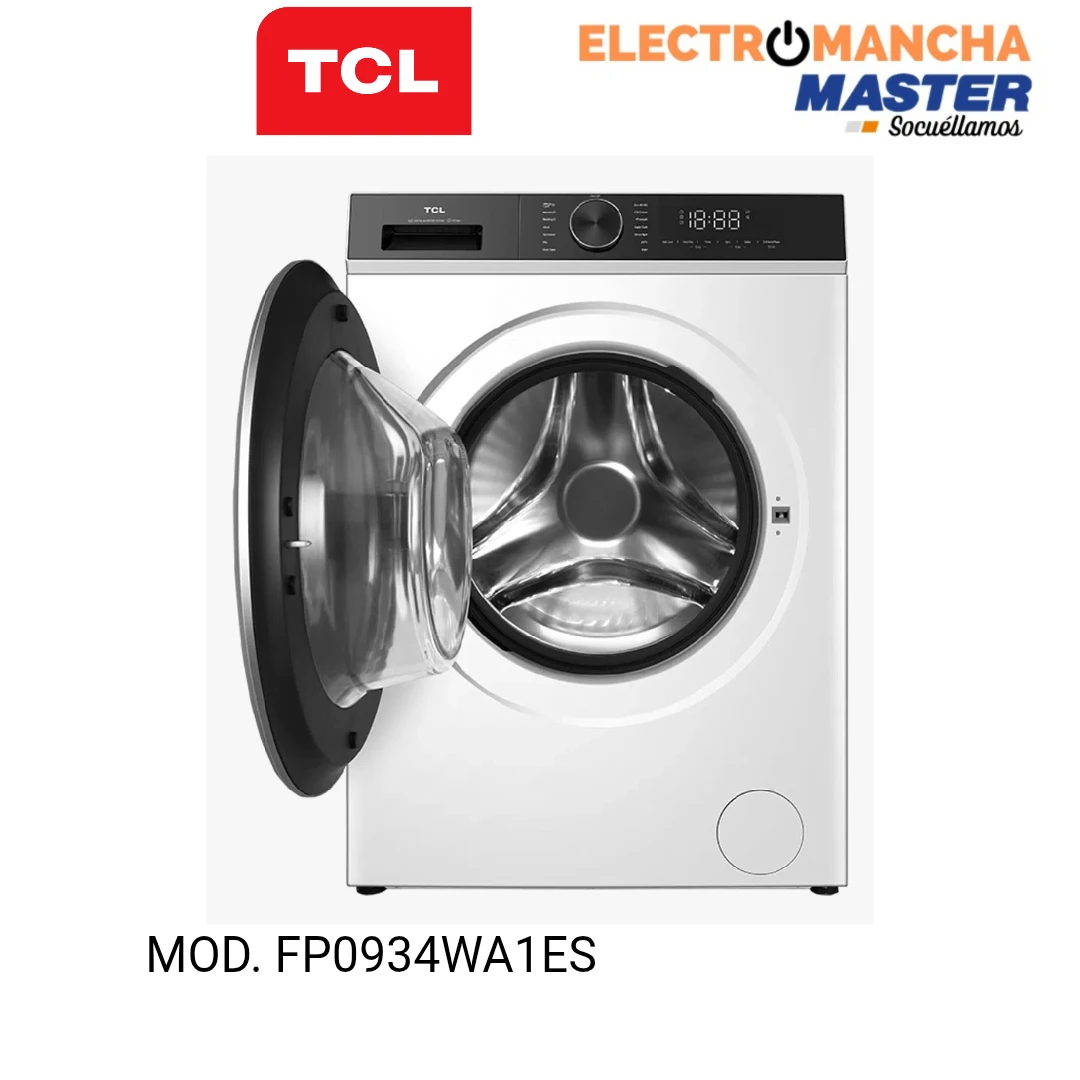 LAVADORA TCL FP0934WA1ES 9 KG. 1400 RPM. CLASE A  4