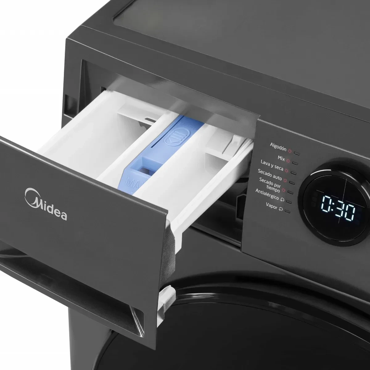 Lavasecarropas Midea Inverter Smart 8 Kg Mf200d80wb/t-a1 Color Gris oscuro Inverter 4