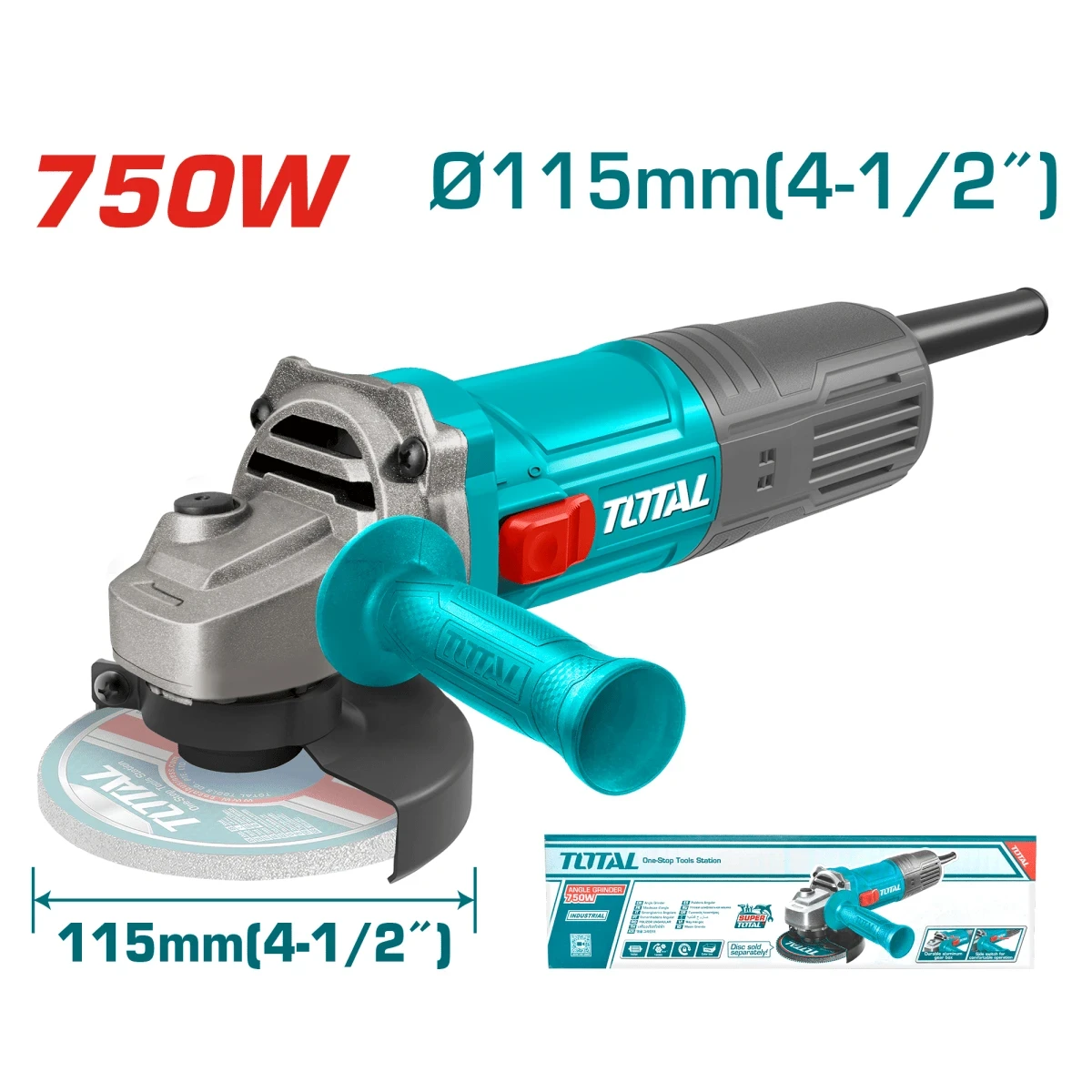 TG10711556 Amoladora angular 4 ½" 750w total