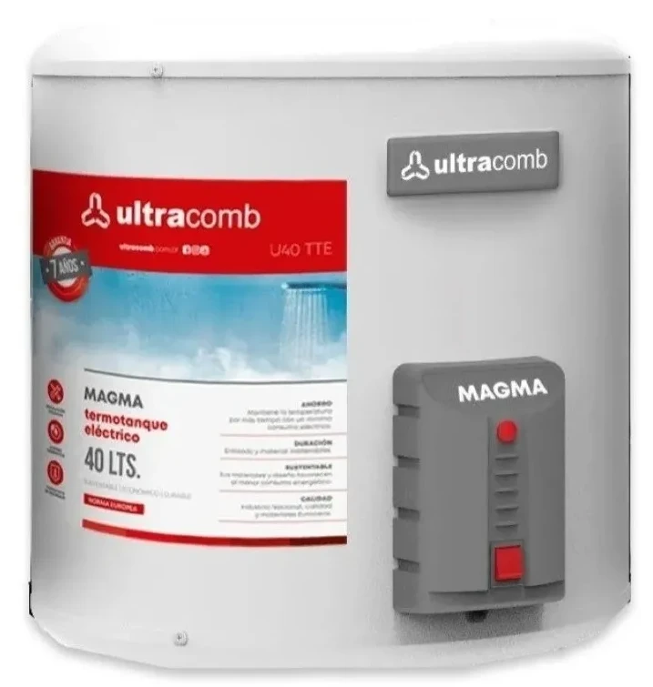 TERMOTANQUE ELECTRICO ULTRACOMB 40LTS CARGA INFERIOR