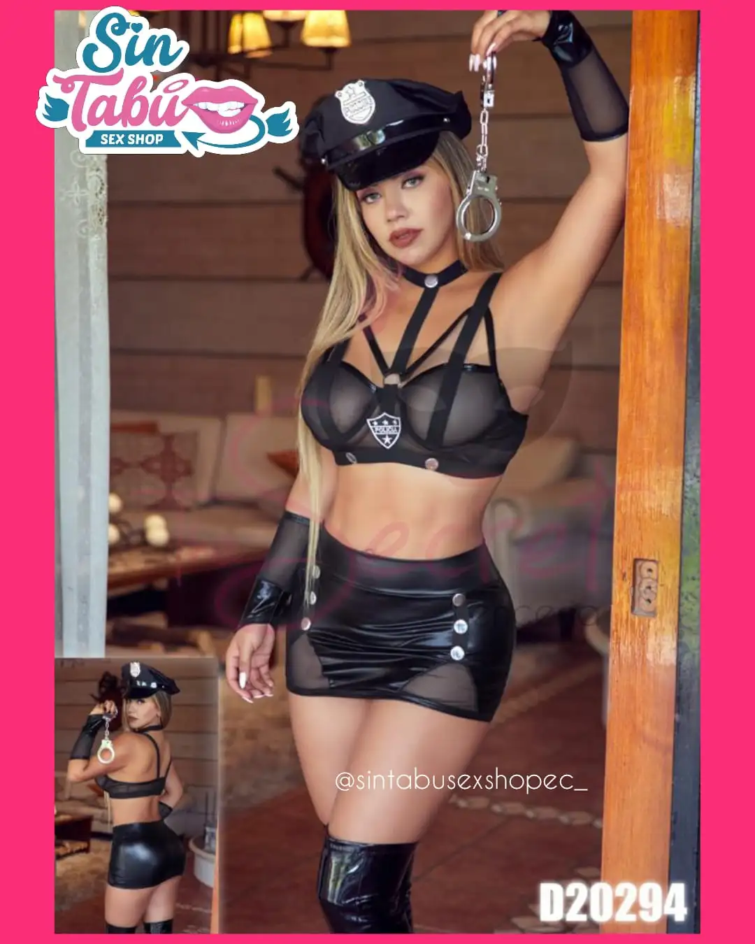 HERMOSO DISFRAZ DE POLICÍA