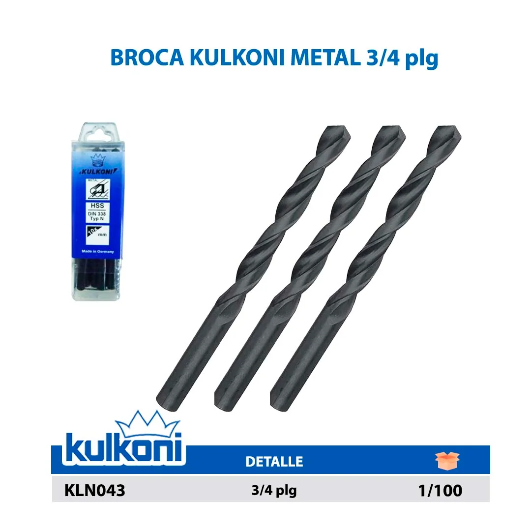 BROCA KULKONI METAL 3/4"