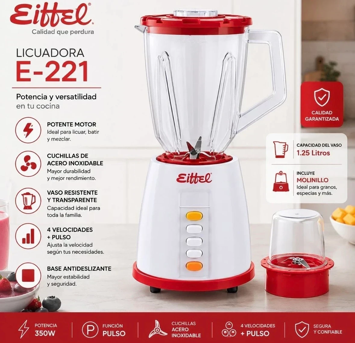 LICUADORA EIFFEL 1,5L E-221