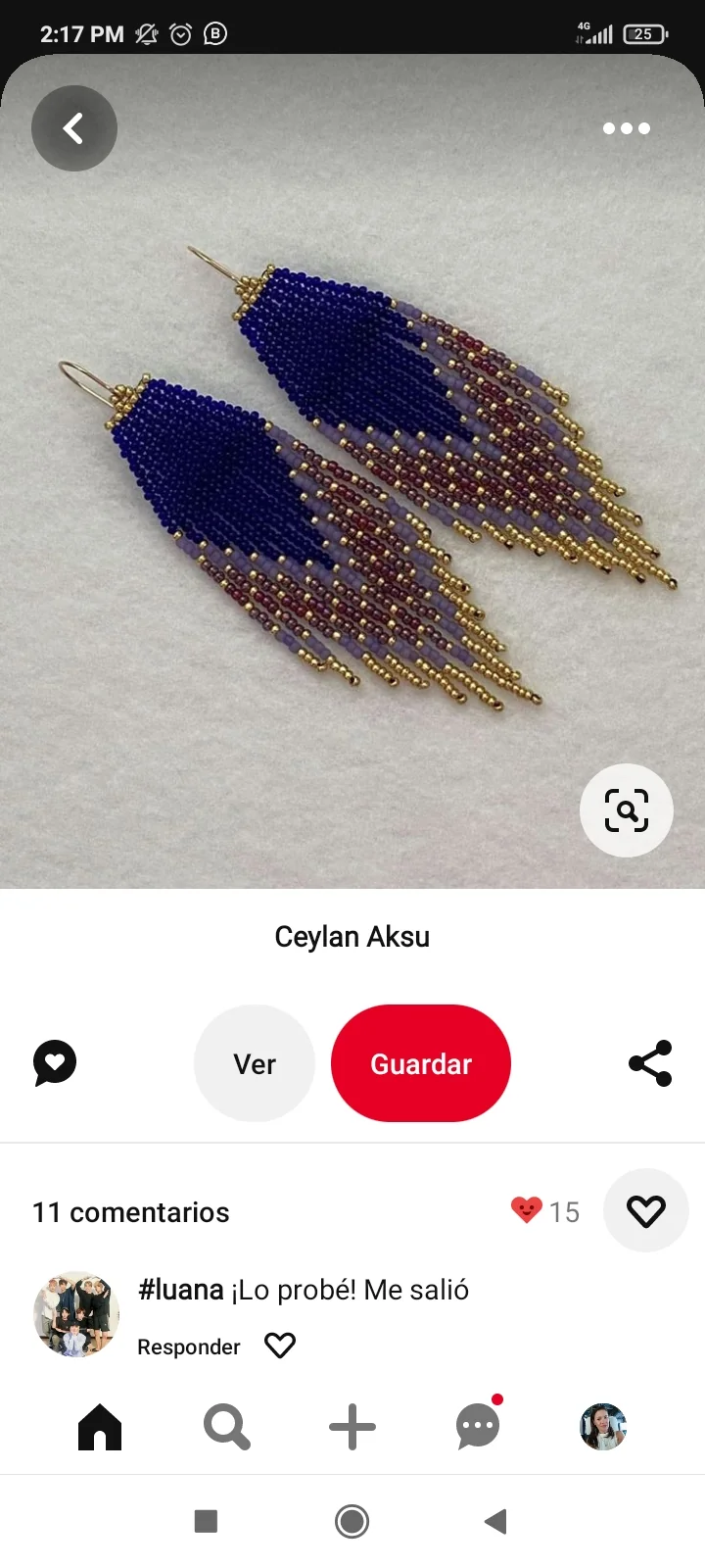 Aretes en flecos  4
