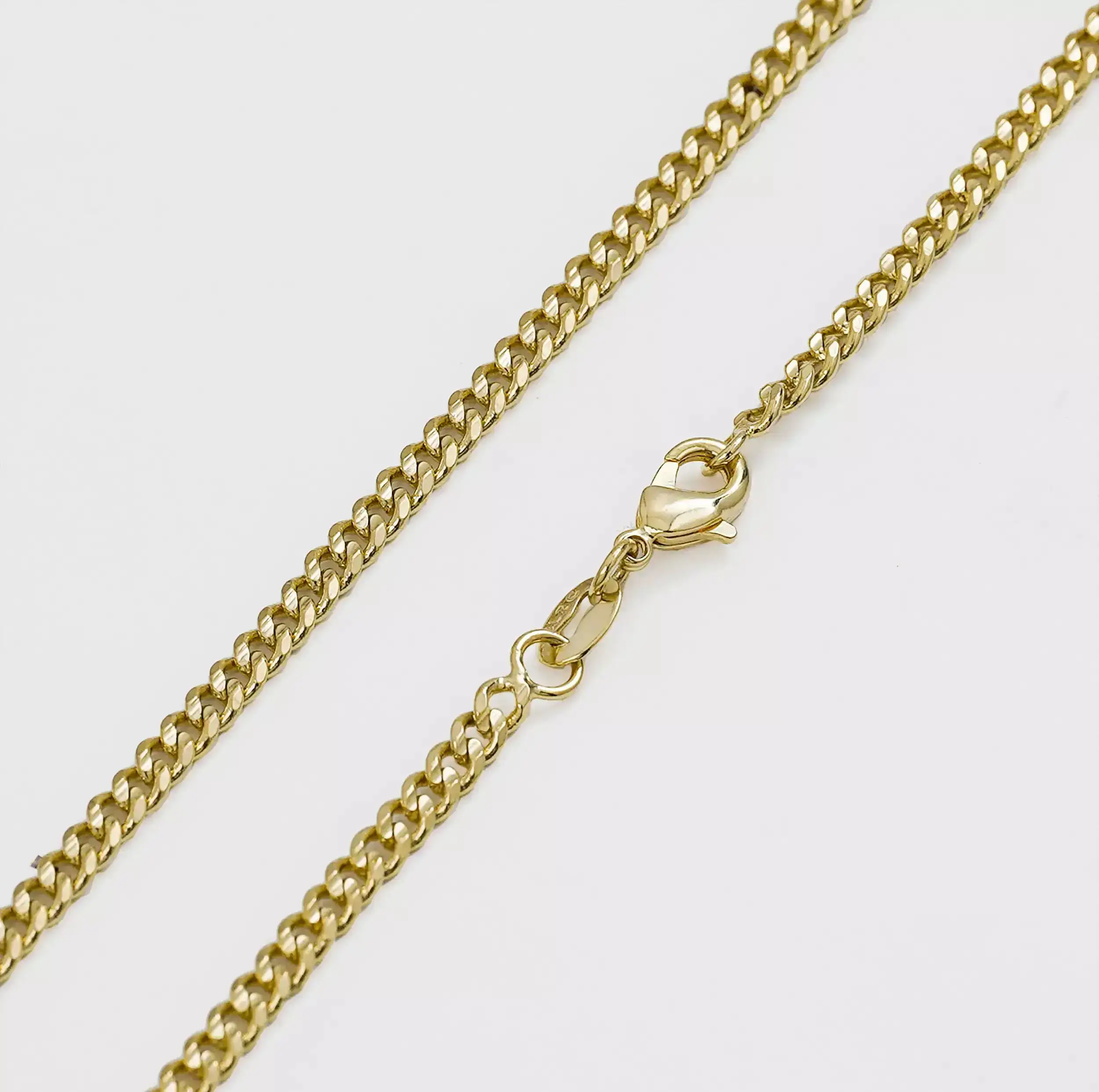 Cadena Cubana Eslabon U 3mm 45 Cms