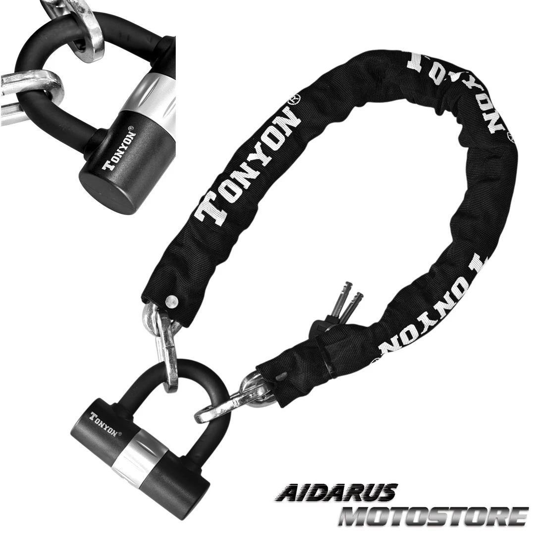 CADENA ANTIRROBO REFORZADA TONYON CON U LOCK