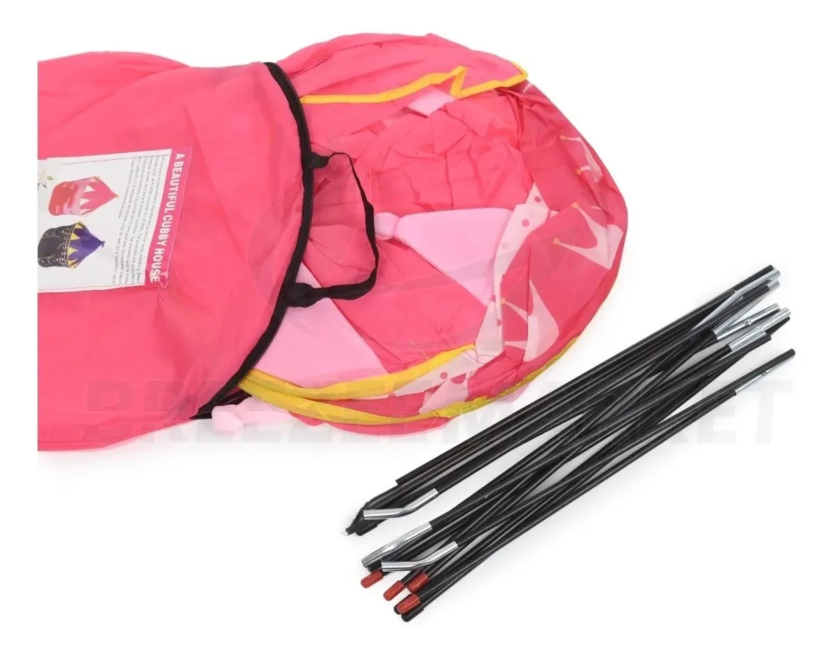 Carpa Castillo Plegable Niños Rosada 3