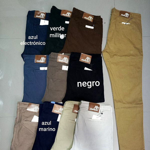 PANTALONES GABARDINA HOMBRES