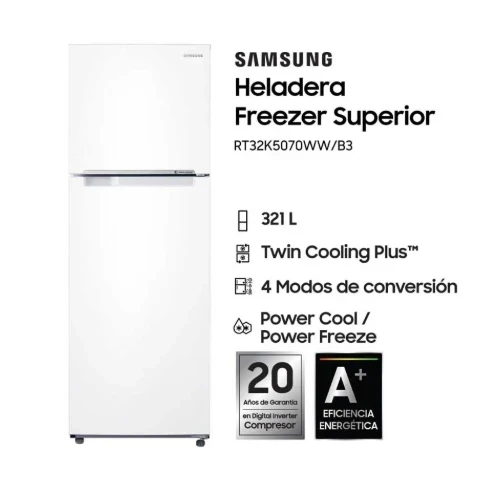 Heladera Samsung Rt32k5070ww Blanca 320lts