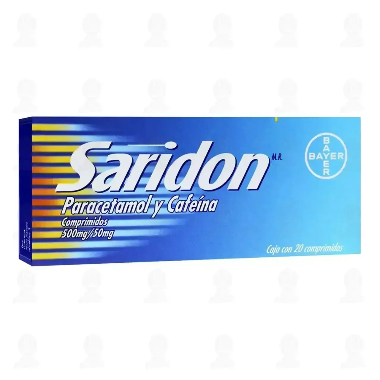 Saridon 500mg/50mg, 20 Comprimidos (Paracetamol, Cafeína)