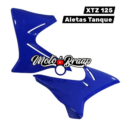 PL XTZ 125 Pastas tanque aletas Azul (par) MTZ