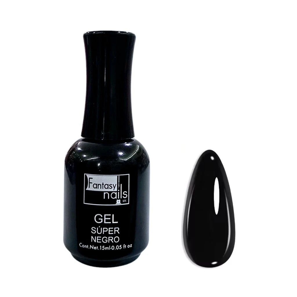 GEL SUPER NEGRO FANTASY NAILS 