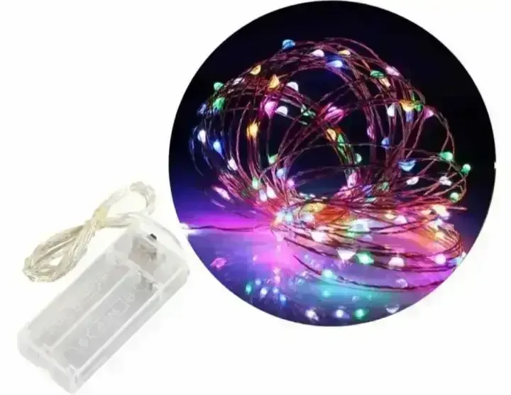 Guirnalda microled alambre 30 luces 3M multicolor 