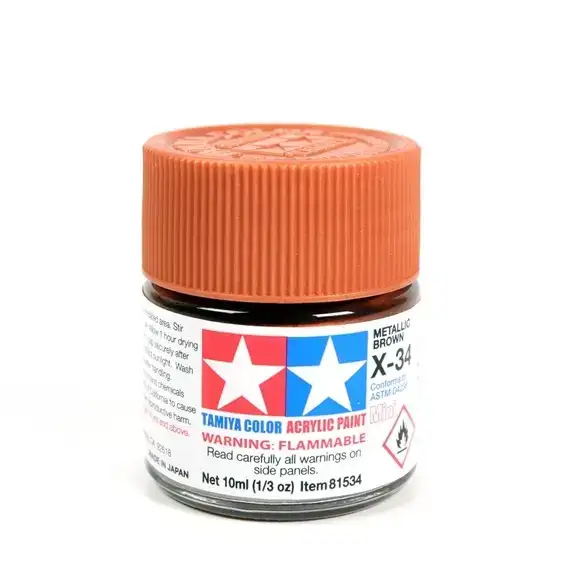 ACRYLIC MINI X-34 METALLIC BROWN 
