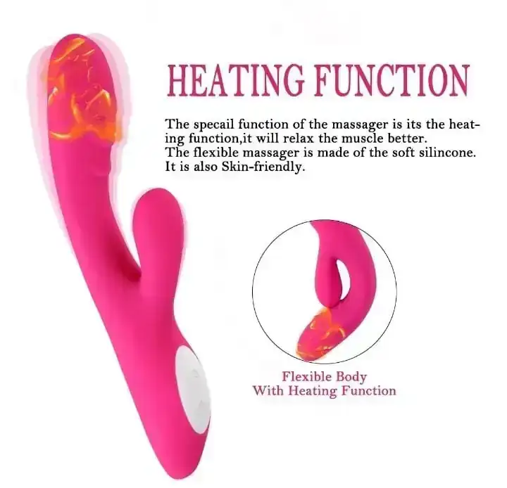 Vibrador con estimulador de clitoris 