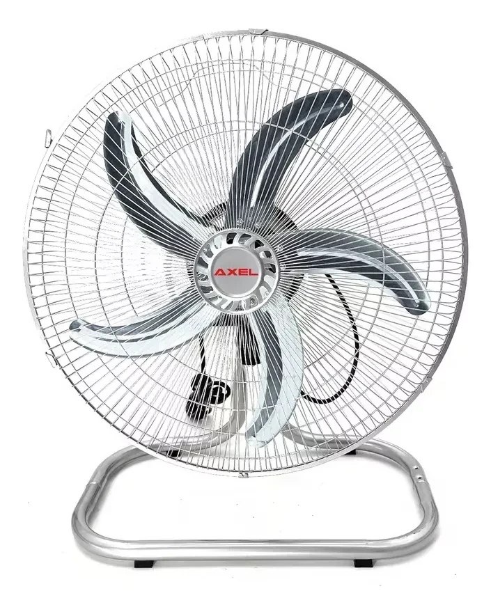 Ventilador De Pie Axel Ax-3m18cir 18'' Cromado, 70w, 3 Velocidades Oscilante Aspas Metálicas Altura Ajustable Ideal Interiores 2