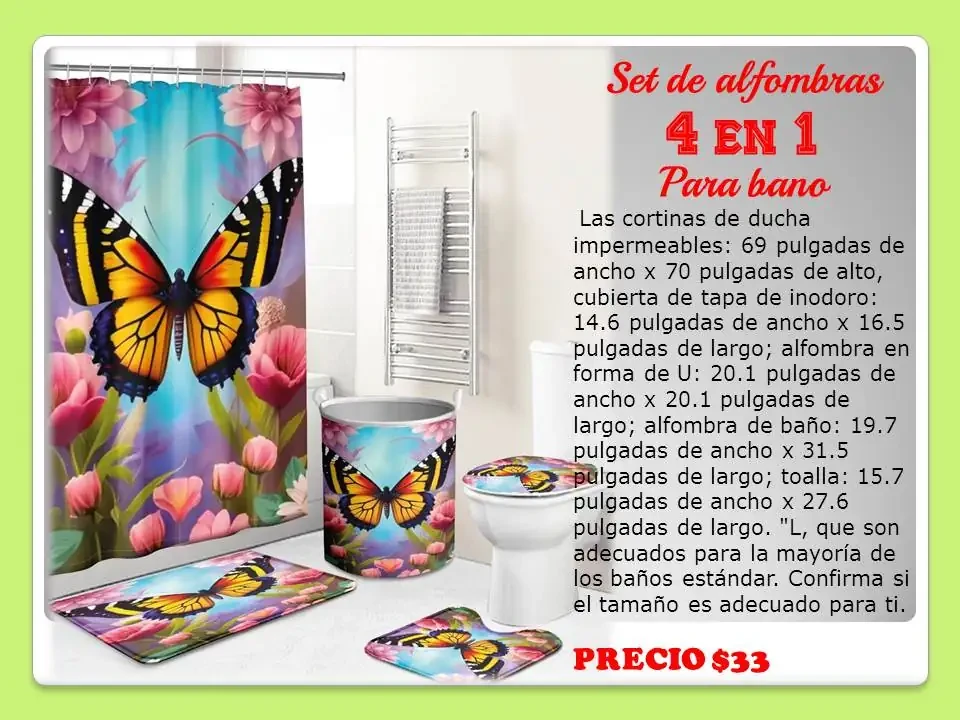 Set dd de alfombras para baño