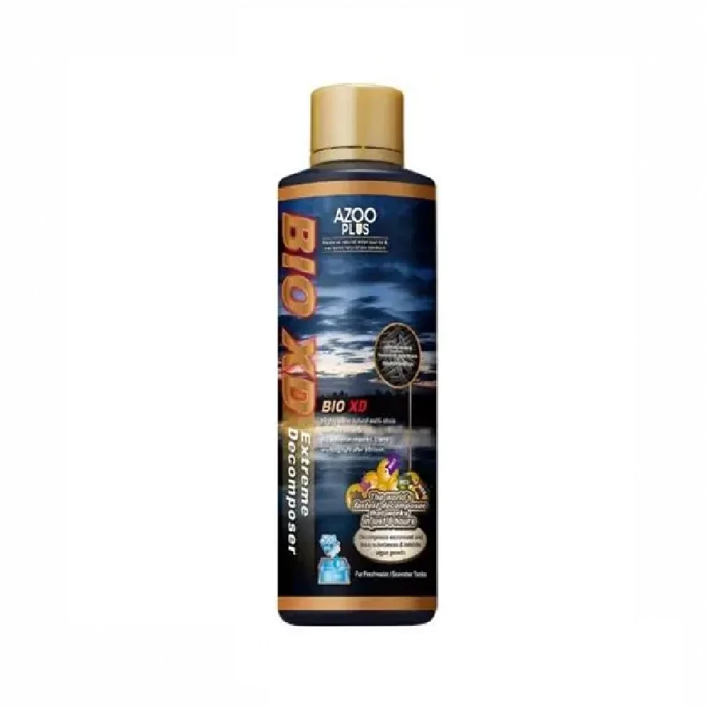 Bio XD Descomponedor Extremo AZOO - Acondicionador biológico Premium para peces de agua dulce y salada