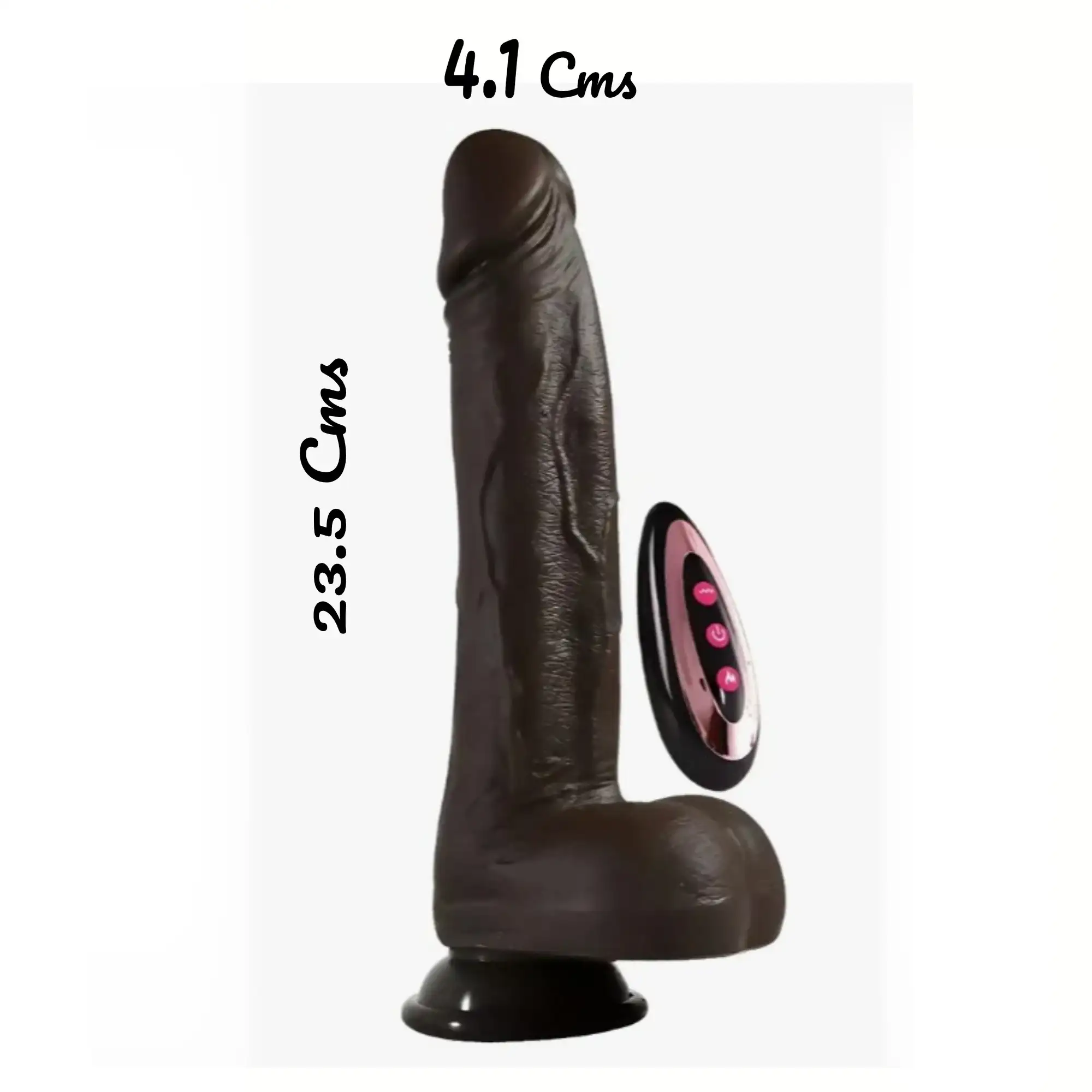 Vibrador Black Mamba a Control Remoto 23.5 x 4.1 Cms 3