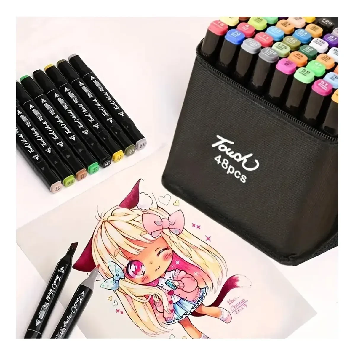Set De Marcadores Touch Plumones Doble Punta 48 Piezas 6