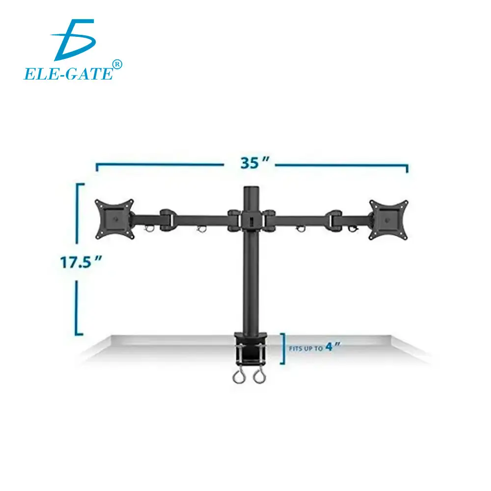 Soporte De Mesa Para Monitor Tv Doble 13 A 27 Pulgadas  2
