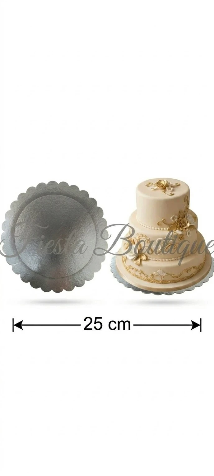 base premium plateada 25 cm 