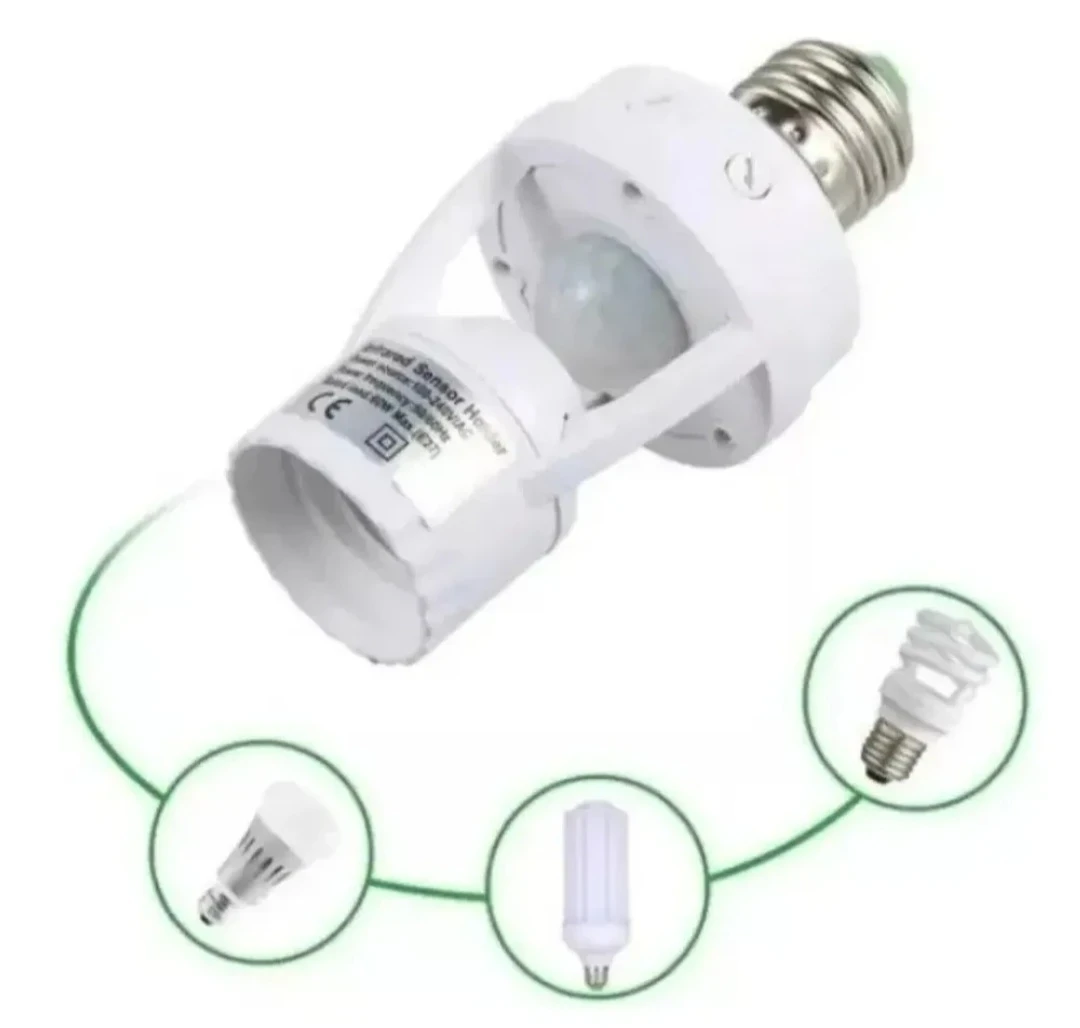 Soquete Con Sensor Movimiento Ampolleta Adaptador 360° 2