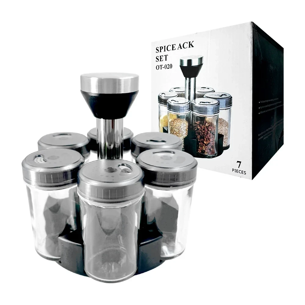 ORGANIZADOR SET PARA CONDIMENTOS PLATEADO