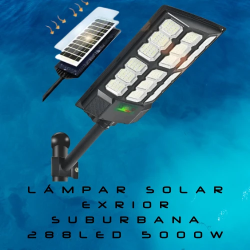 Lámpara Led Solar Exterior Luminaria Suburbanas 288led 5000w