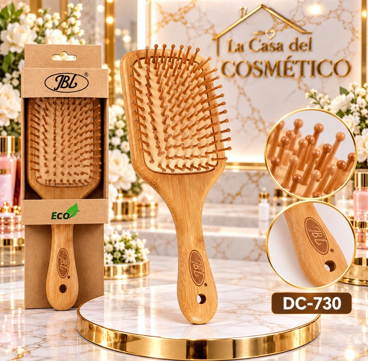 cepillo bambu natural elegance jbl dc-730
