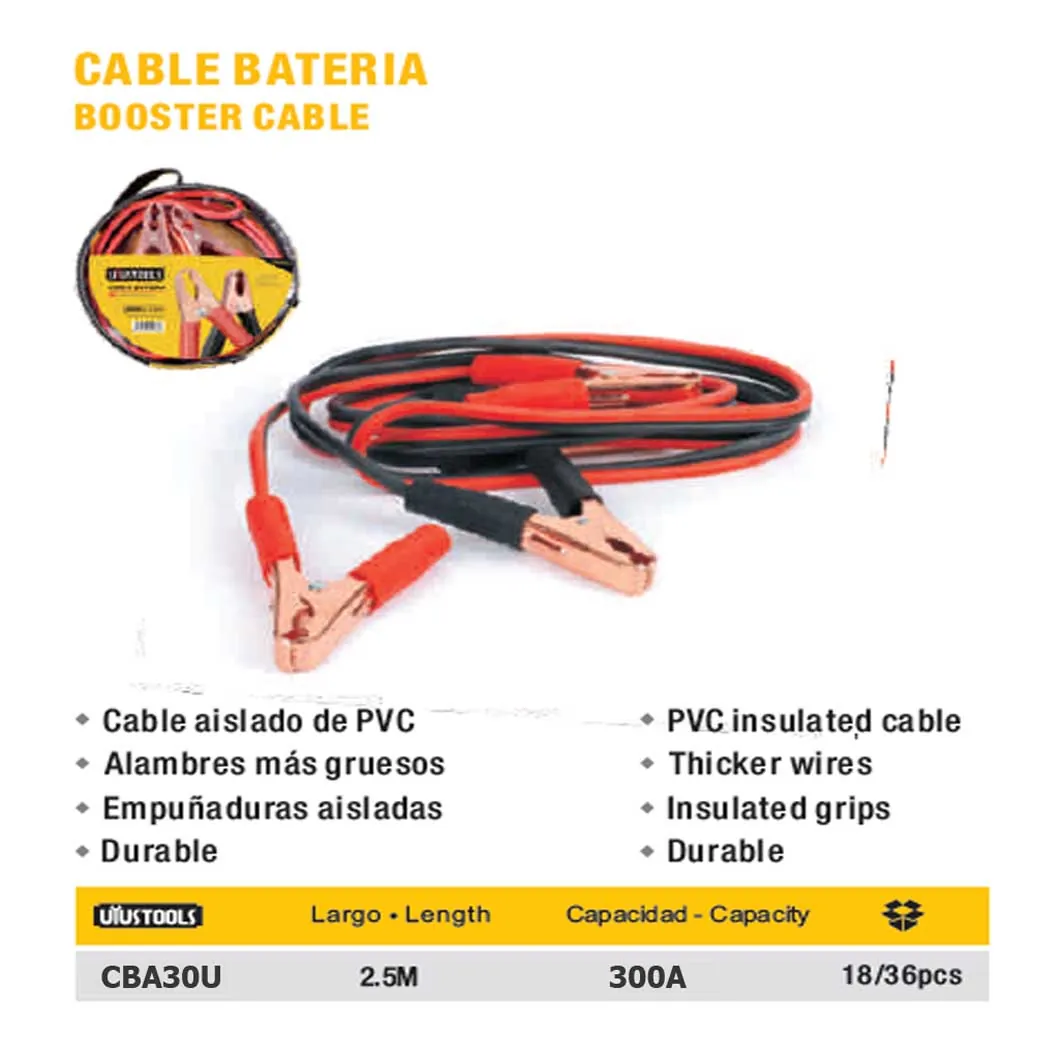 CABLE PARA BATERIA UYUST 300A x 3M 