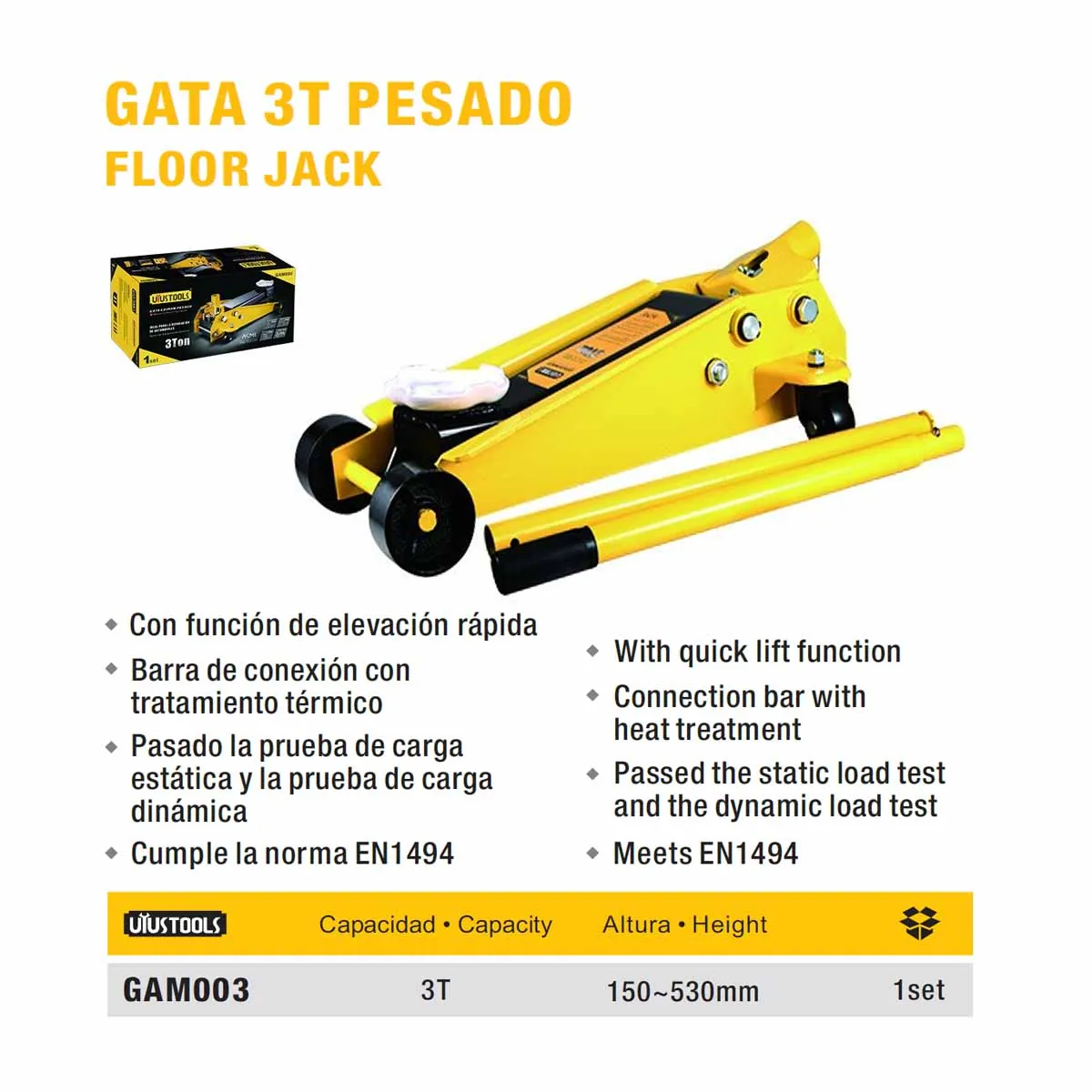 GATA CAIMAN MEDIANA UYUST 3 TON