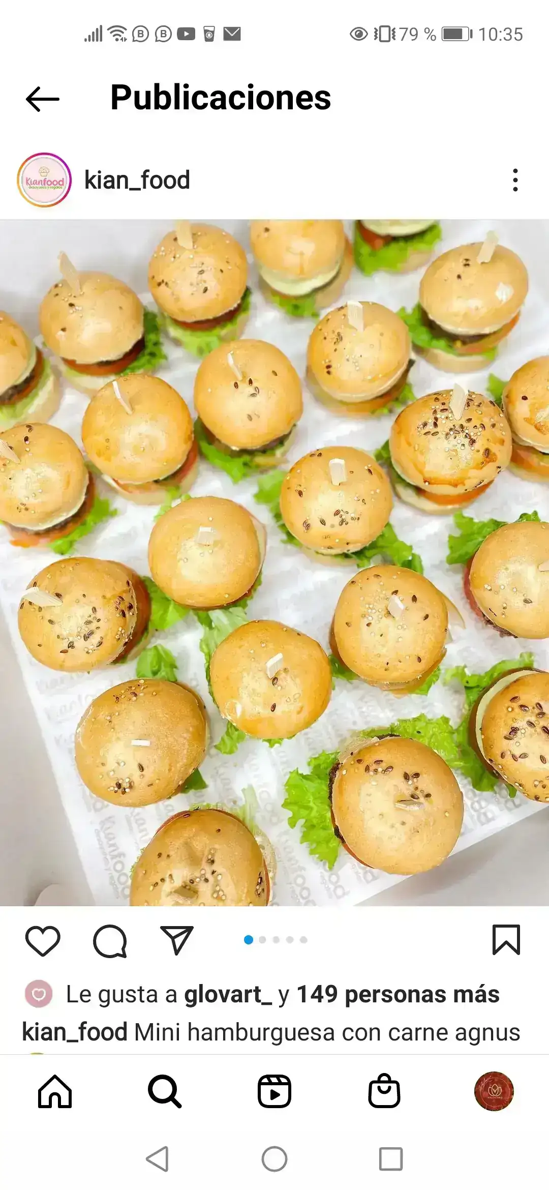 Hamburguesa pequeña  2