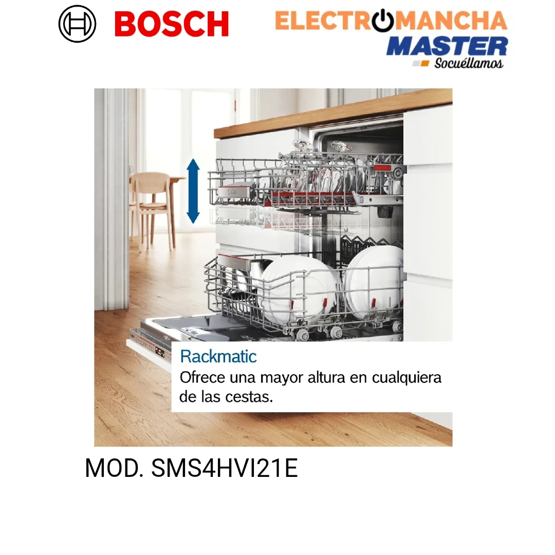 LAVAVAJILLAS BOSCH SMS4HVI21E 14 CUB. 3 BANDEJA CLASE C 6